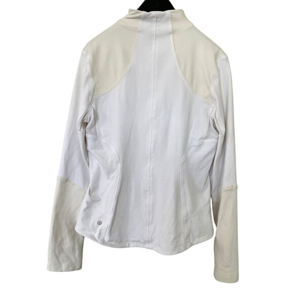 Lululemon Forme Jacket Women's Size 12 White Polar Cream - Picture 6 of 8